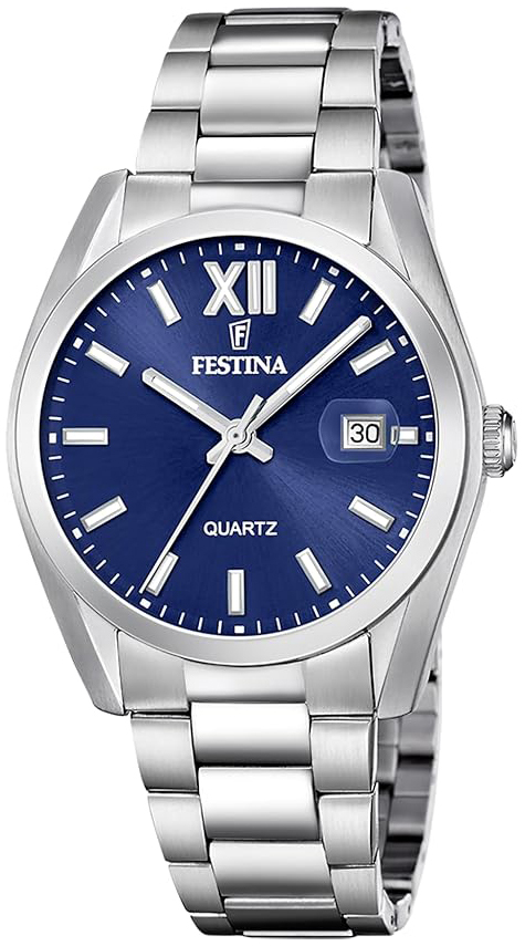 Festina Herrklocka F20707-7 Classic Blå/Stål Ø40 mm - Festina