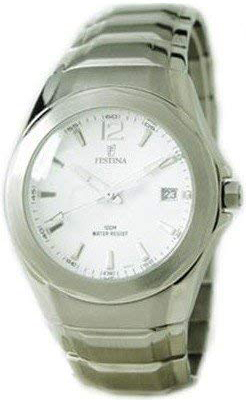 Festina Herrklocka F6665-1 Vit/Stål Ø40 mm - Festina