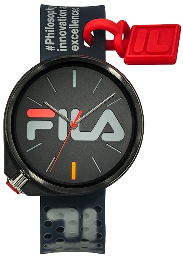 Fila Herrklocka 38-199-002 Statement Svart/Gummi Ø42 mm - Fila