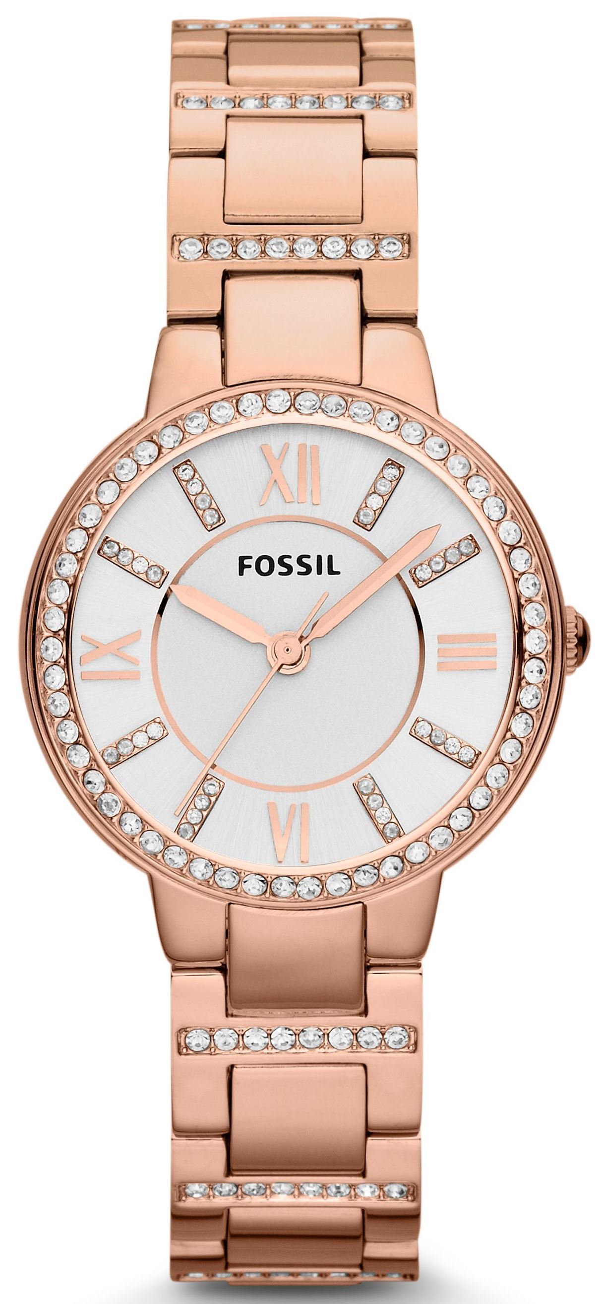 Fossil Damklocka ES3284 Virginia Silverfärgad/Roséguldstonat stål - Fossil
