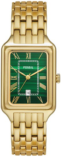 Fossil Damklocka ES5341 Raquel Grön/Gulguldtonat stål - Fossil