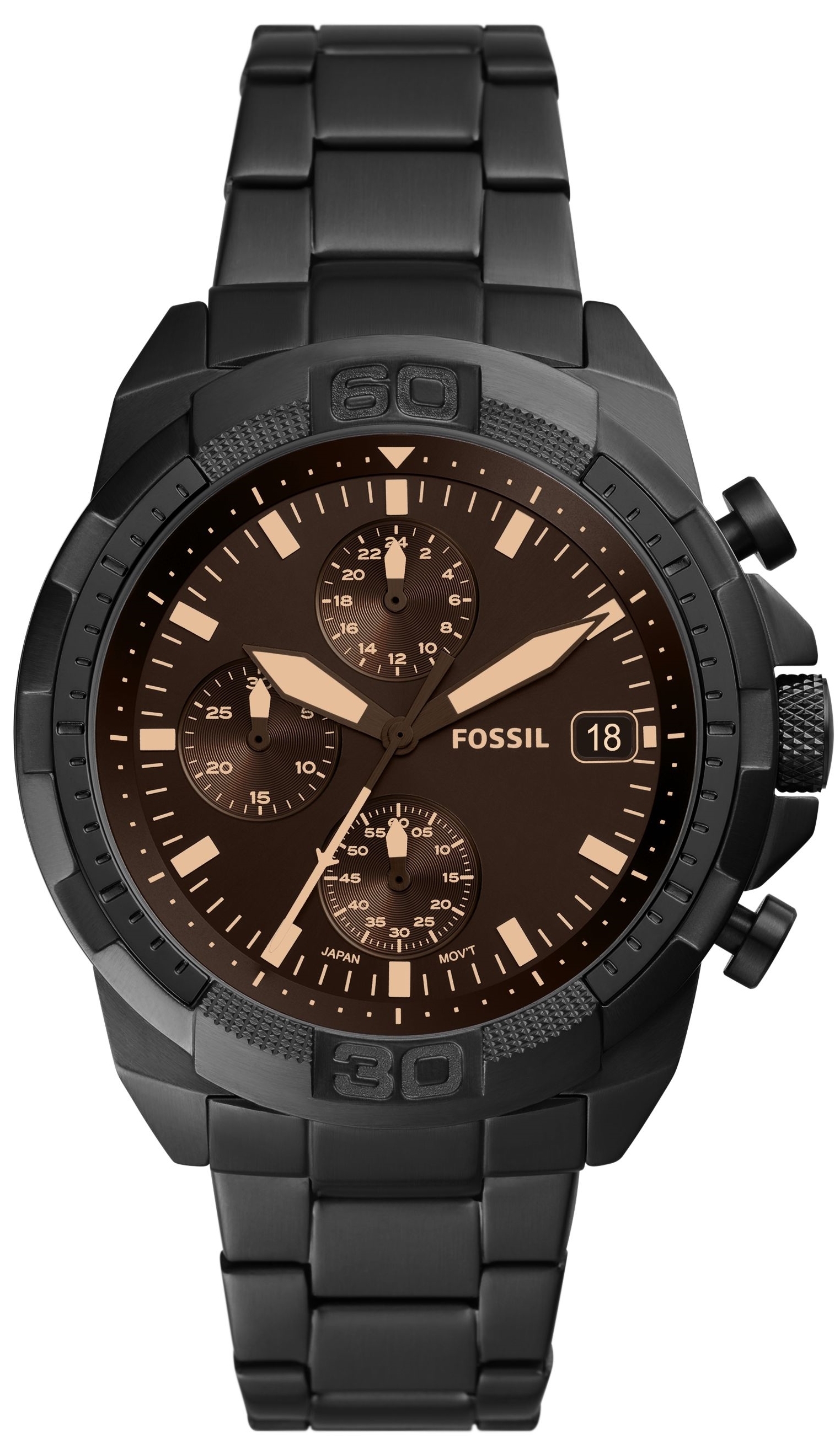 Fossil Herrklocka FS5851 Bronson Brun/Stål Ø44 mm - Fossil