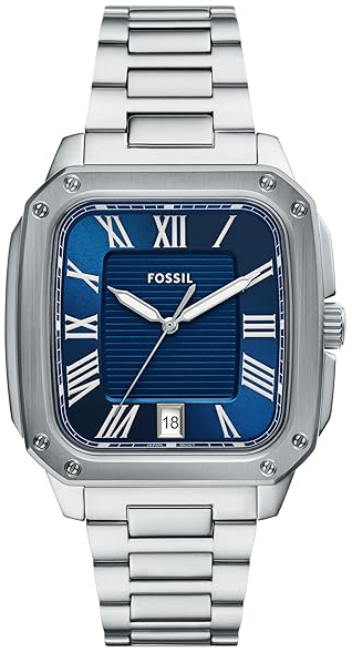 Fossil Herrklocka FS6121 Crosby Blå/Stål - Fossil