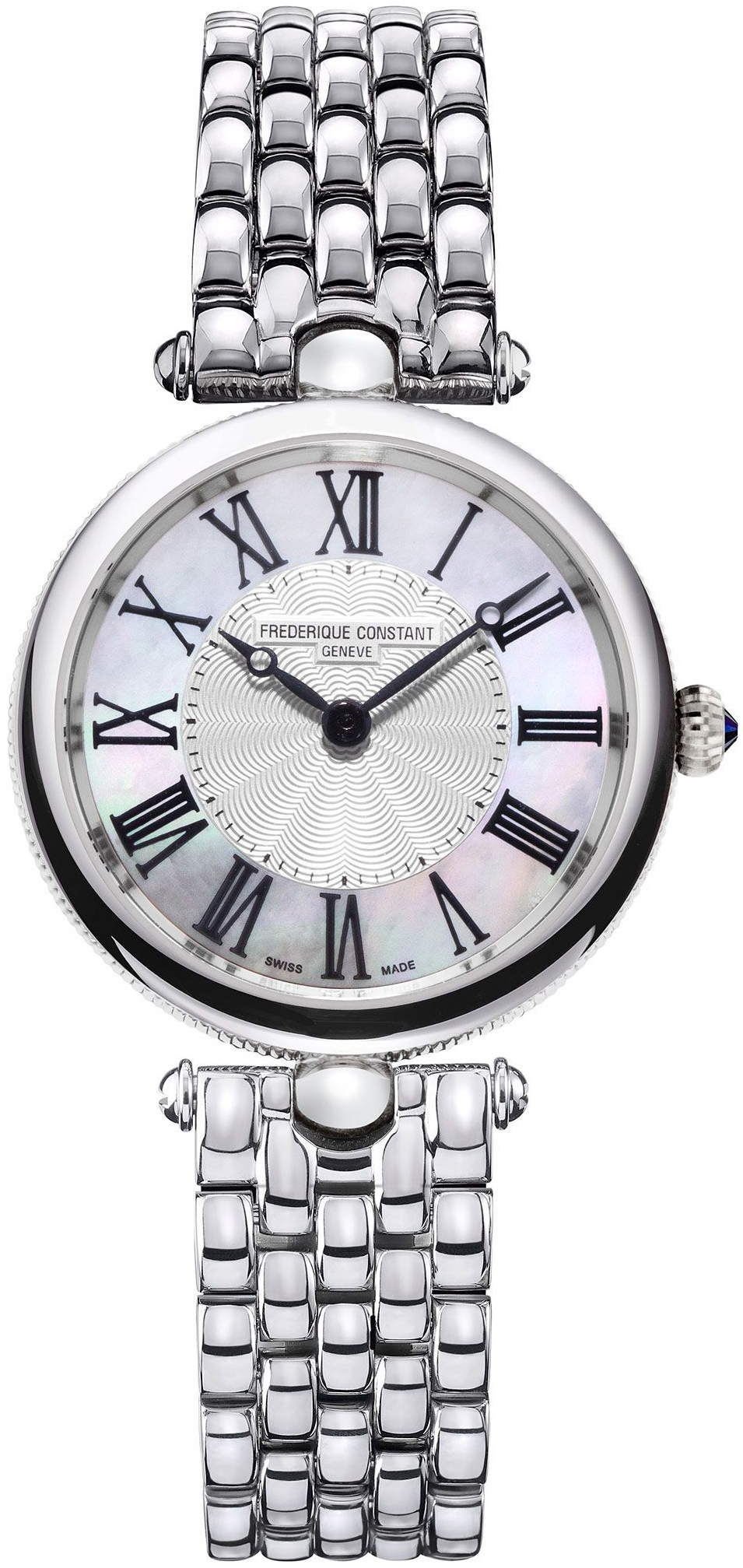 Frederique Constant Damklocka FC-200MPW2AR6B Classics Vit/Stål Ø30 - Frederique Constant