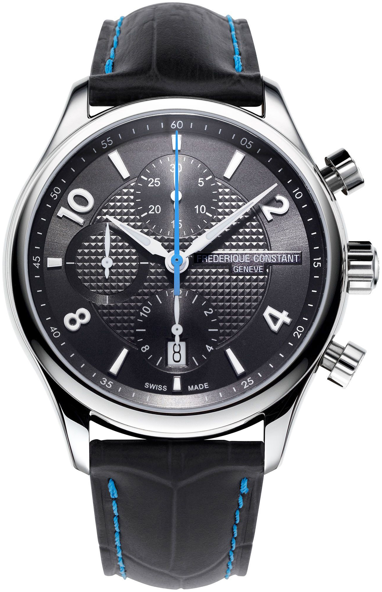 Frederique Constant Herrklocka FC-392RMG5B6 Runabout Svart/L&auml;der