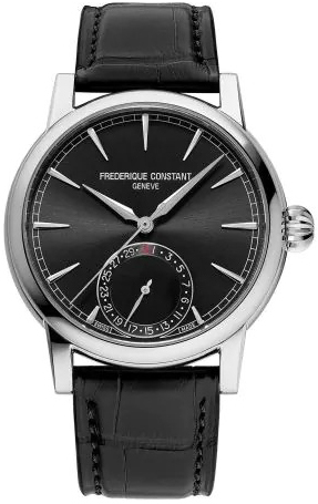 Frederique Constant Herrklocka FC-706B3H6 Manufacture Svart/Läder - Frederique Constant