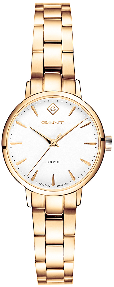 Gant Damklocka G126004 Vit/Gulguldtonat stål Ø28 mm