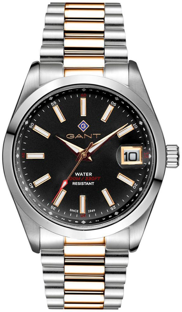 Gant Herrklocka G161013 Eastham Svart/Gulguldtonat stål Ø42 mm
