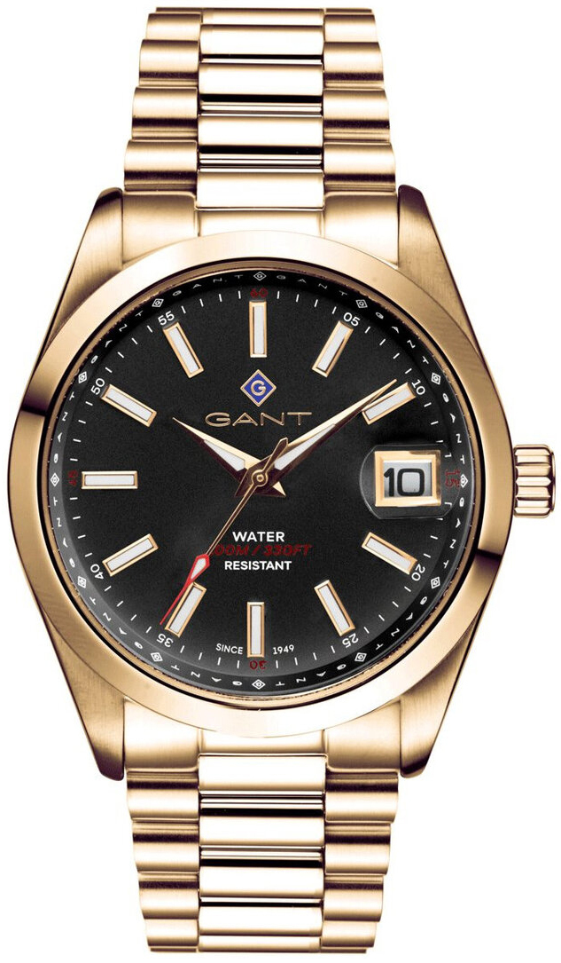 Gant Herrklocka G161014 Eastham Svart/Roséguldstonat stål Ø42 mm