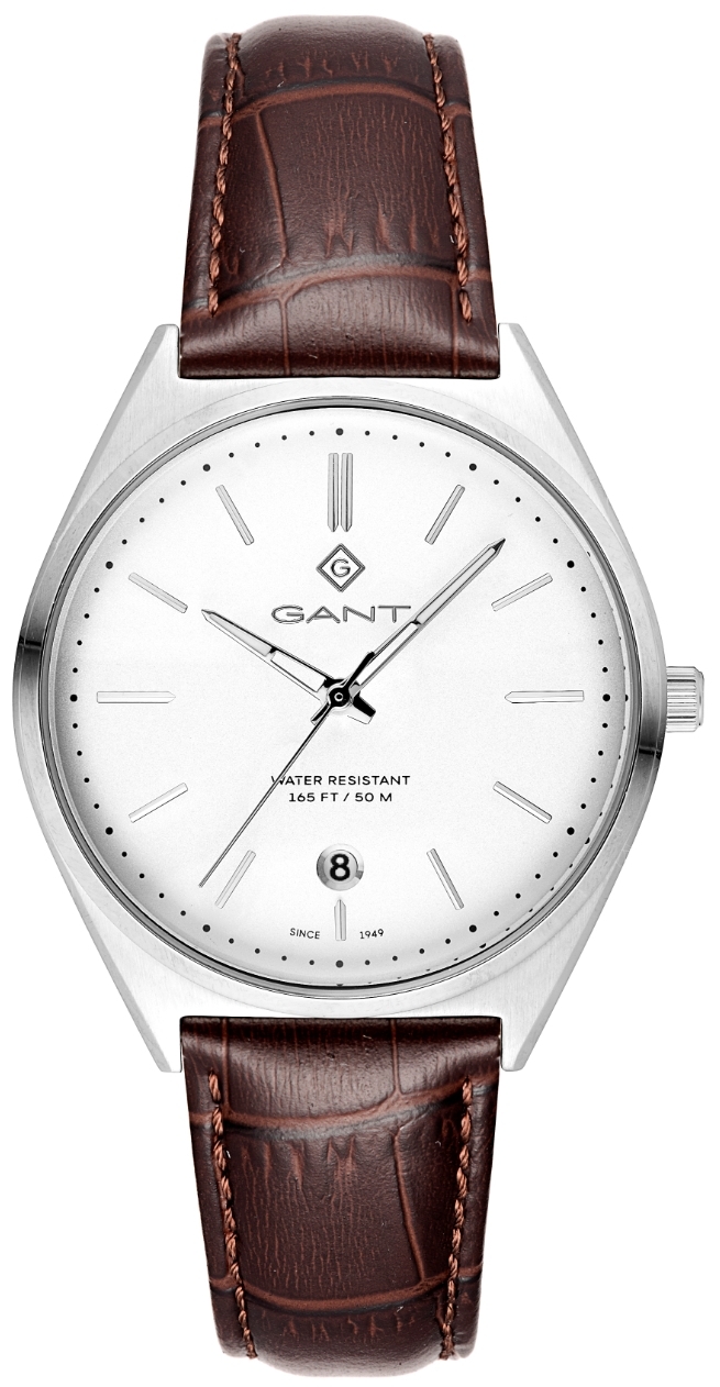 Gant Herrklocka G201001 Abington Vit/Läder Ø41 mm