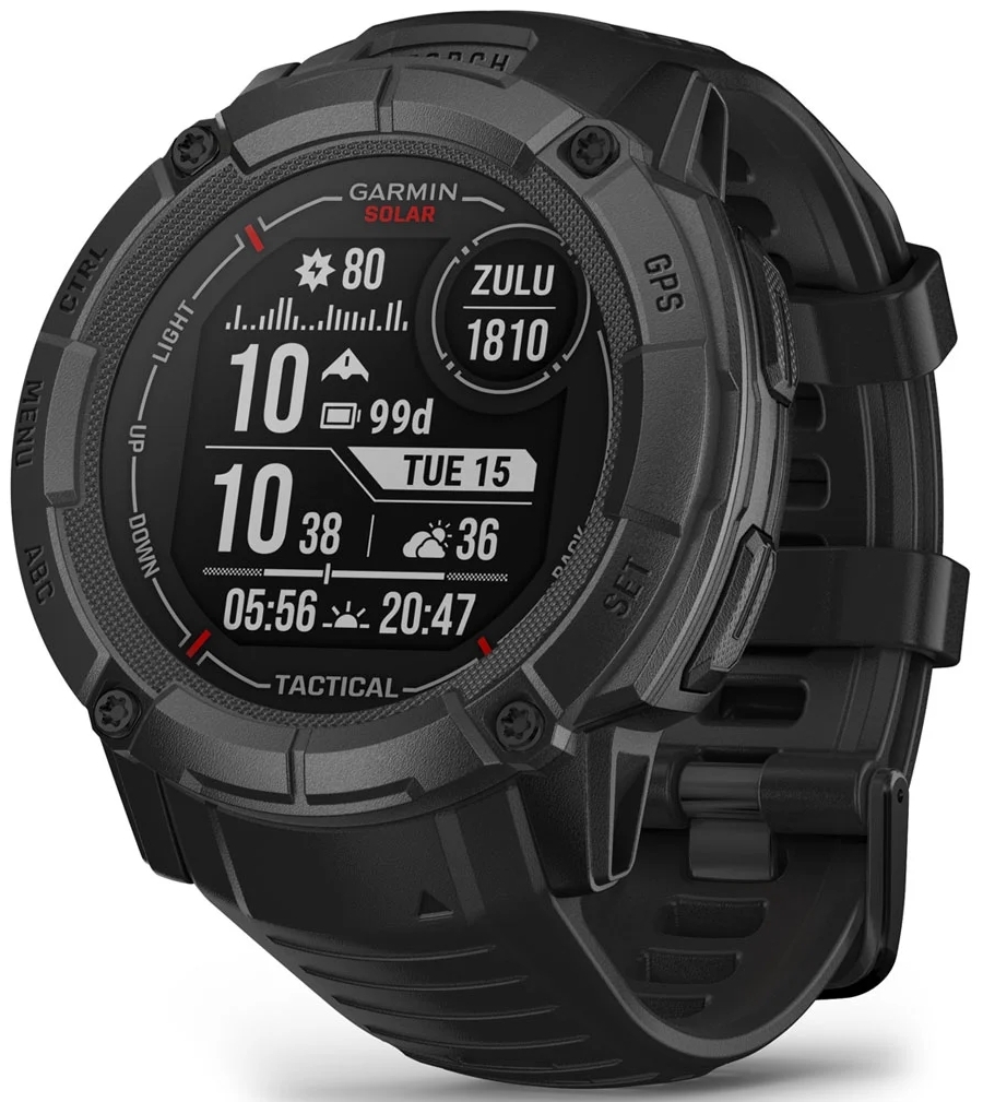 Garmin 010-02805-03 Instinct 2X Solar Tactical Edition Svart/Gummi - Garmin