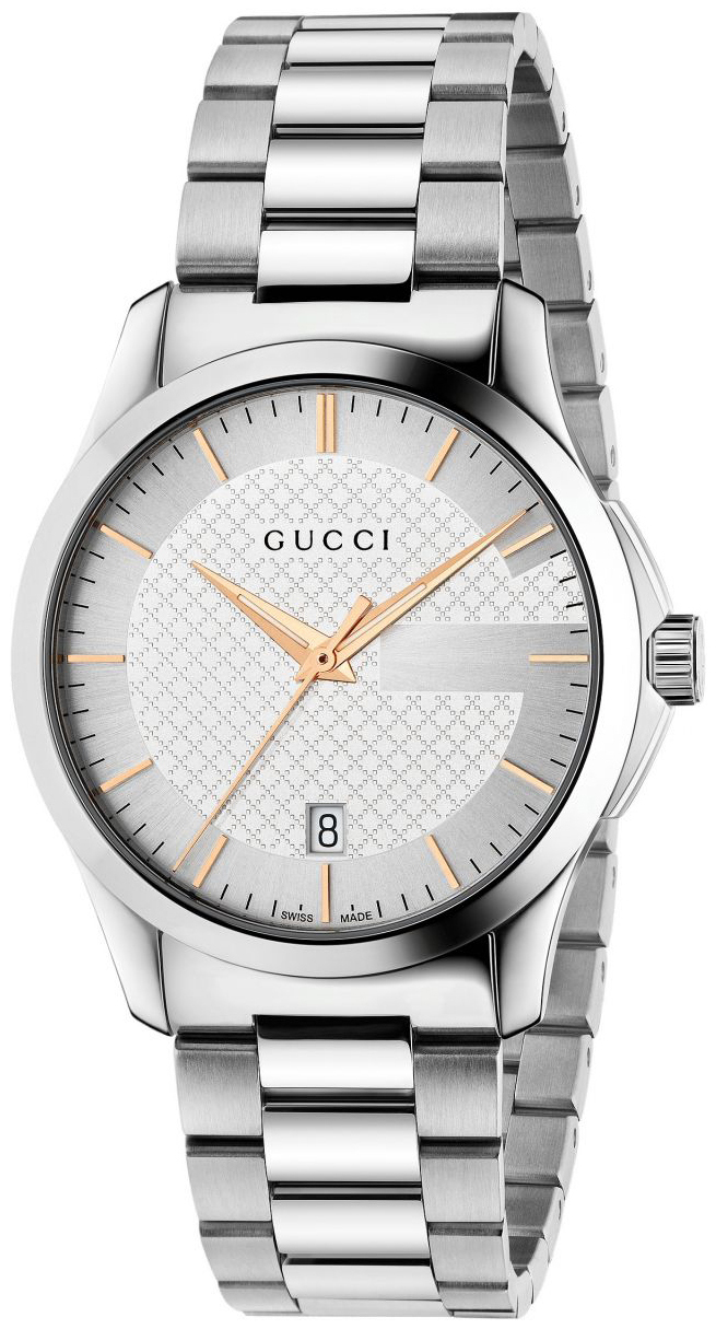 Gucci G-Timeless Herrklocka YA126442 Silverfärgad/Stål Ø38 mm - Gucci