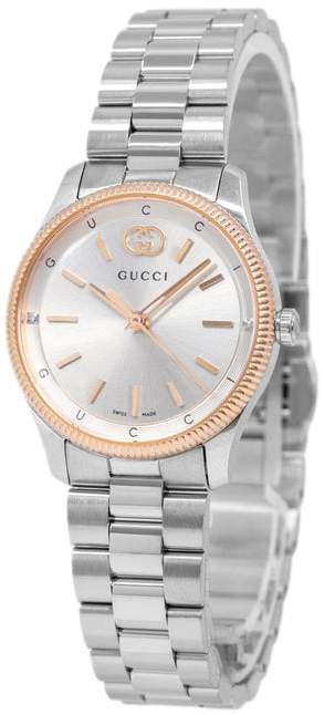 Gucci Damklocka YA1265070 G-Timeless Silverfärgad/Stål Ø29 mm