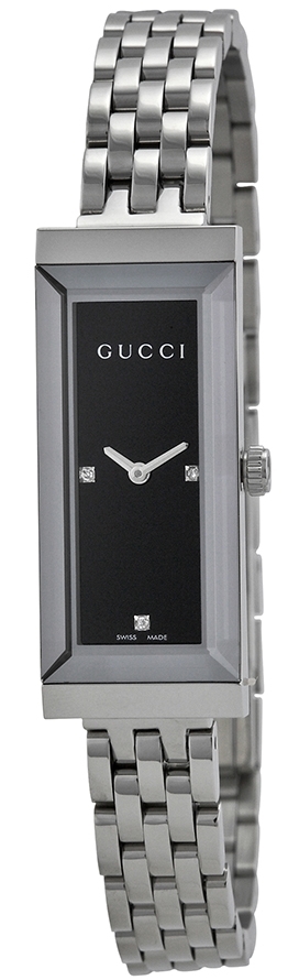 Gucci Damklocka YA127504 G- Frame Svart/Stål - Gucci