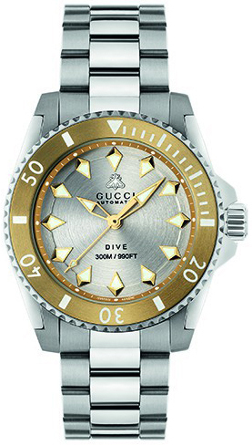 Gucci YA136357 Dive Silverfärgad/Stål Ø40 mm - Gucci