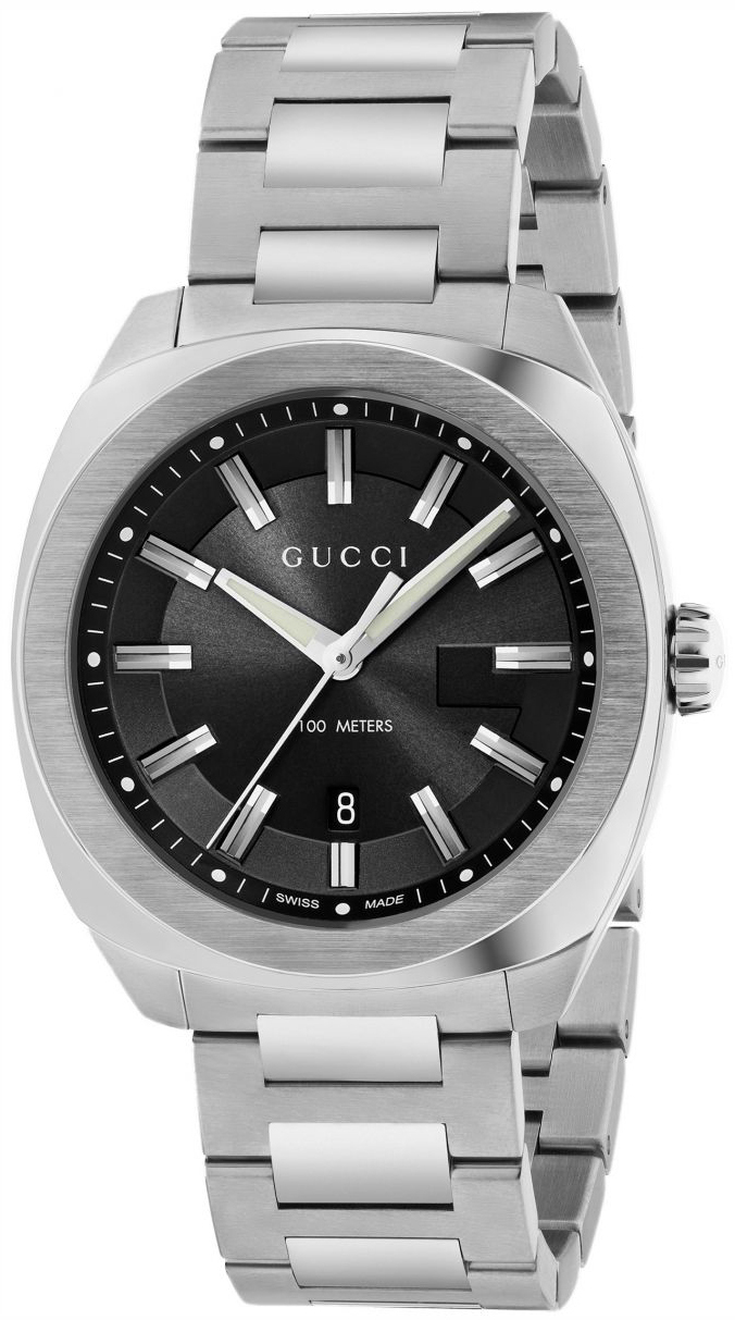Gucci Herrklocka YA142301 Svart/Stål Ø41 mm - Gucci
