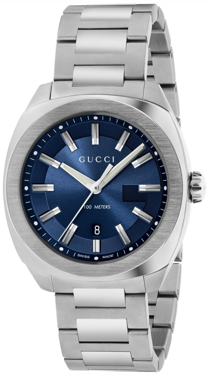 Gucci Herrklocka YA142303 Blå/Stål Ø41 mm - Gucci