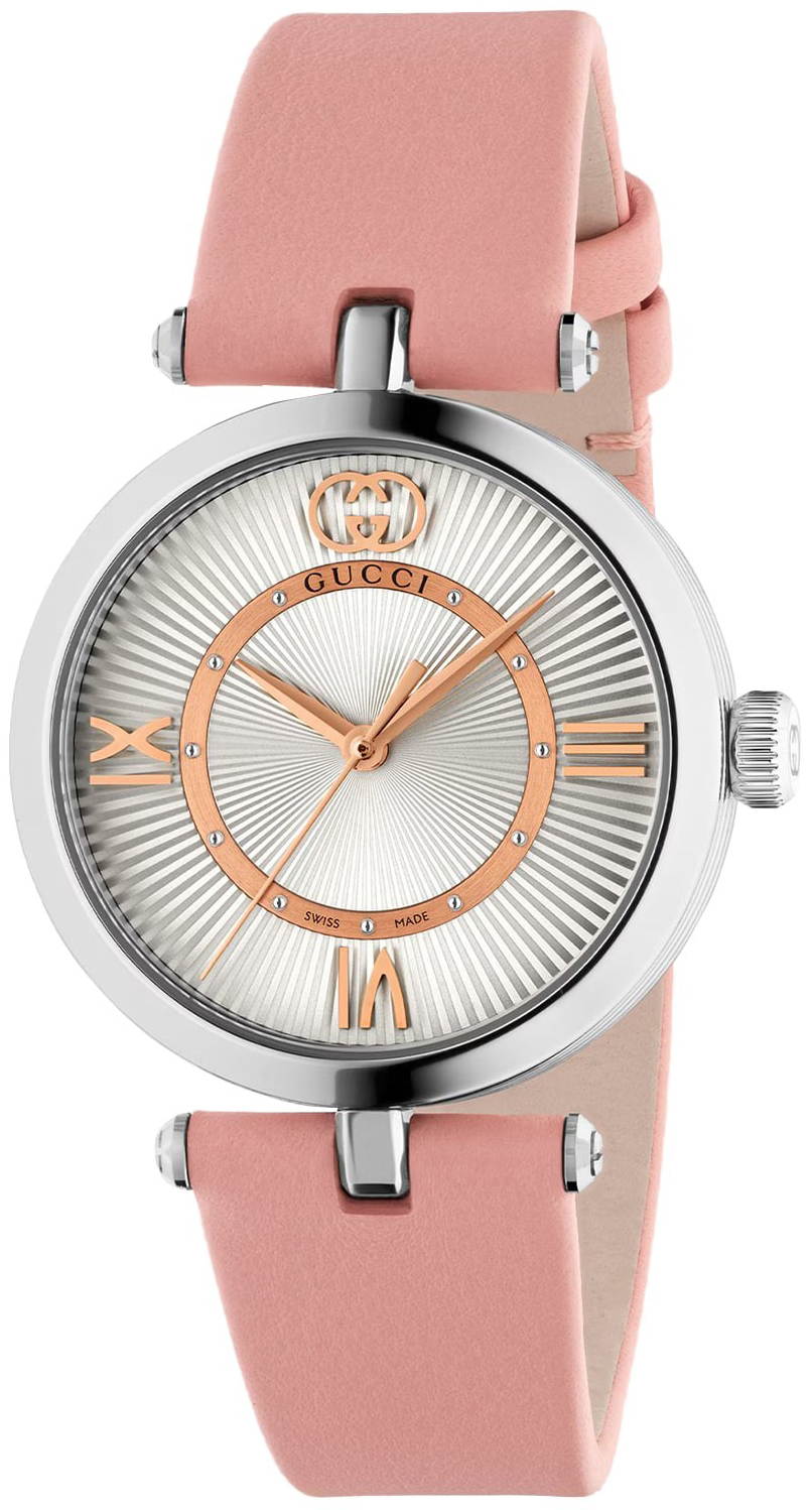 Gucci Damklocka YA167506 Cruise Silverfärgad/Läder Ø30 mm - Gucci