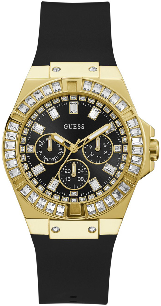 Guess Damklocka GW0118L1 Svart/Gummi &Oslash;39 mm