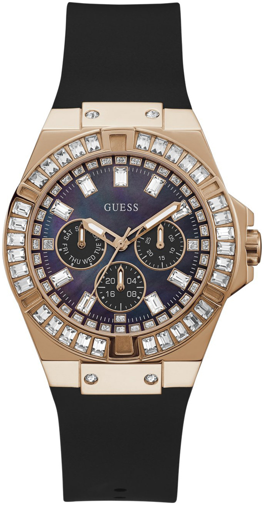Guess Damklocka GW0118L2 Svart/Gummi Ø39 mm - Guess
