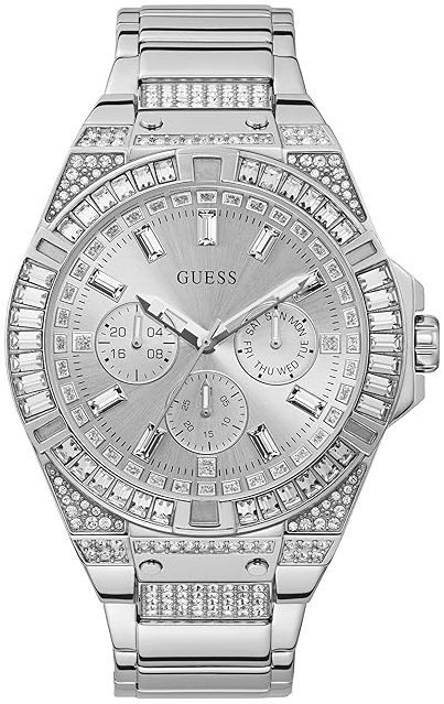 Guess Herrklocka GW0209G1 Zeus Silverfärgad/Stål Ø47 mm - Guess