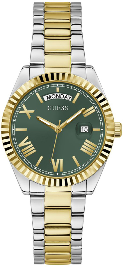 Guess Damklocka GW0308L5 Luna Grön/Gulguldtonat stål Ø36 mm - Guess