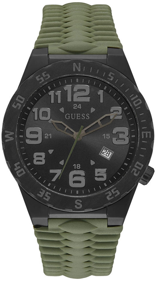 Guess Herrklocka GW0322G2 Territory Svart/Gummi Ø46 mm - Guess