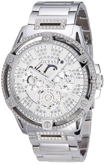 Guess Herrklocka GW0497G1 King Silverfärgad/Stål Ø48 mm