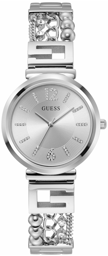 Guess Damklocka GW0545L1 Cluster Silverfärgad/Stål Ø32 mm - Guess