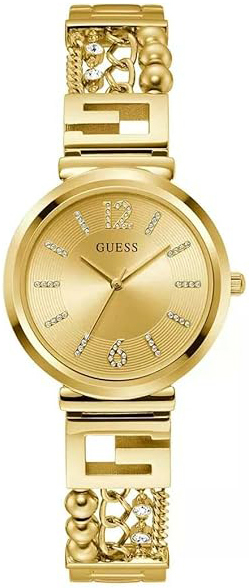 Guess Damklocka GW0545L2 G Cluster Guld/Gulguldtonat stål Ø32 mm - Guess