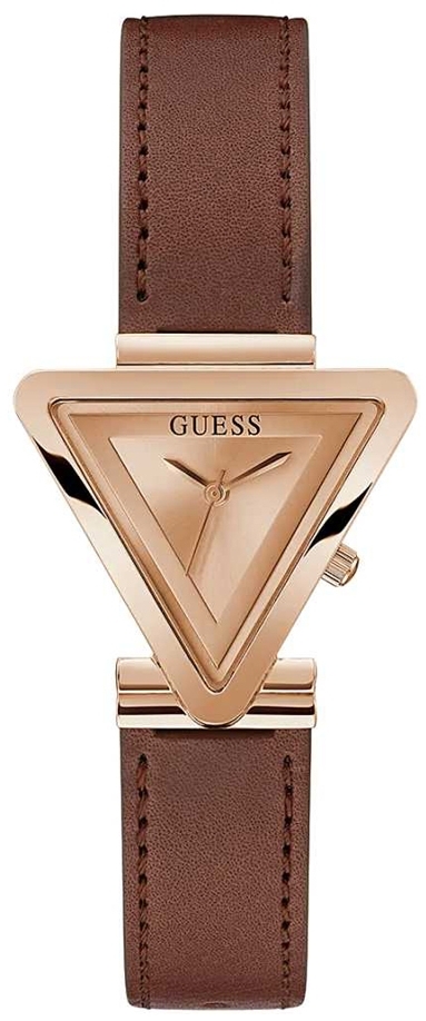 Guess Damklocka GW0548L2 Triangle Roséguldstonad/Läder Ø34 mm - Guess