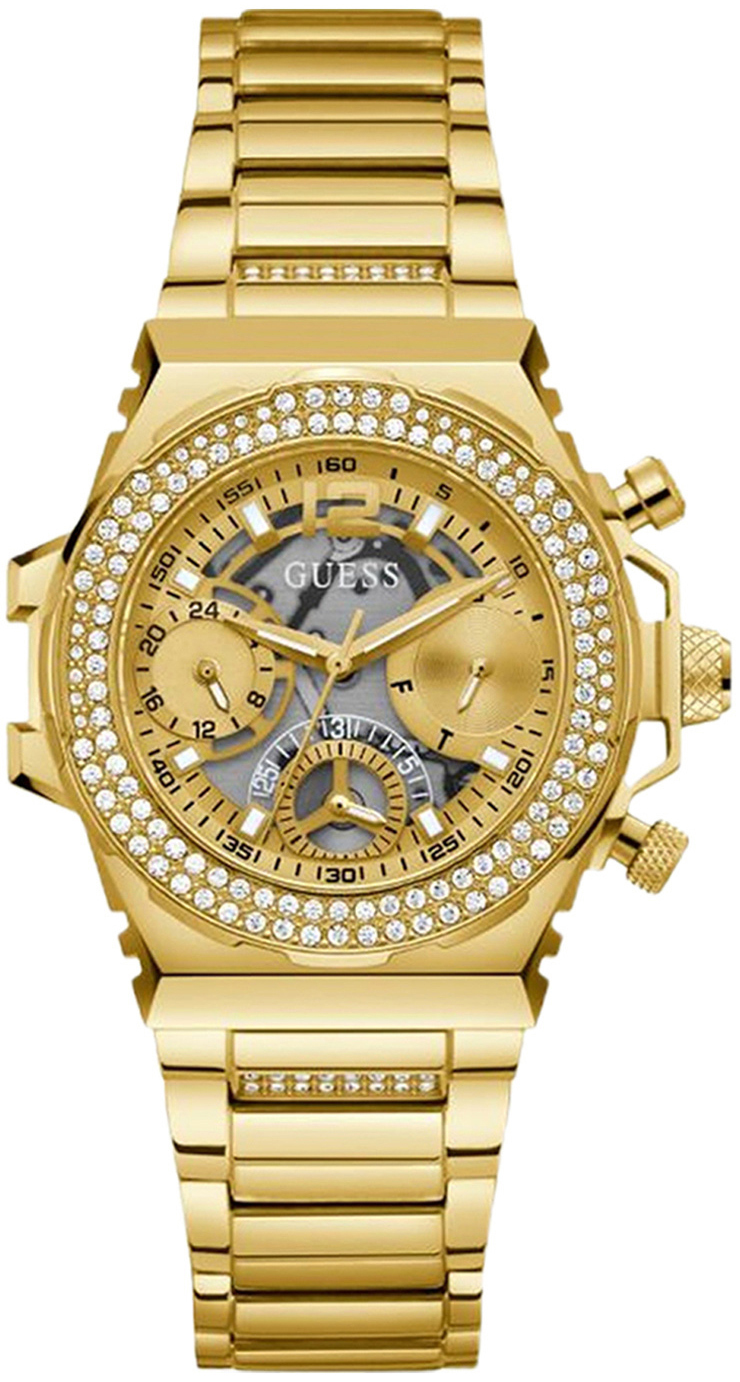 Guess Damklocka GW0552L2 Fusion Guld/Gulguldtonat stål Ø36 mm