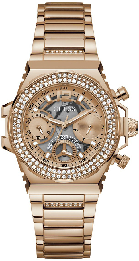 Guess Damklocka GW0552L3 Fusion Roséguldstonad/Roséguldstonat stål - Guess