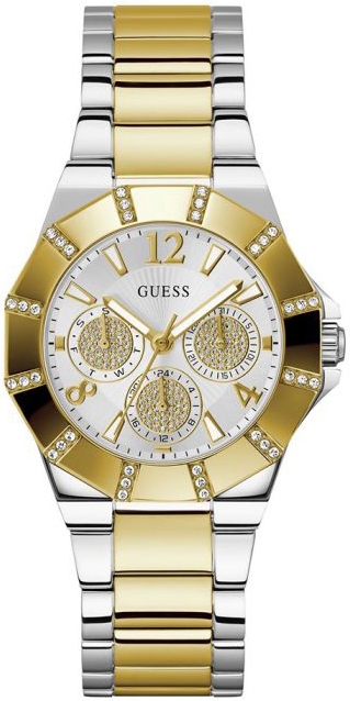 Guess Damklocka GW0616L2 Sport Silverfärgad/Gulguldtonat stål Ø36 - Guess