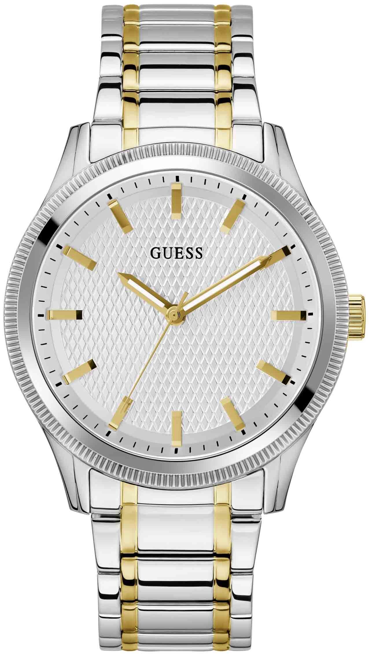 Guess Herrklocka GW0626G4 Dress Silverfärgad/Gulguldtonat stål Ø44 - Guess