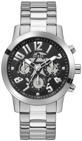 Guess Herrklocka GW0627G1 Parker Svart/Stål Ø44 mm - Guess