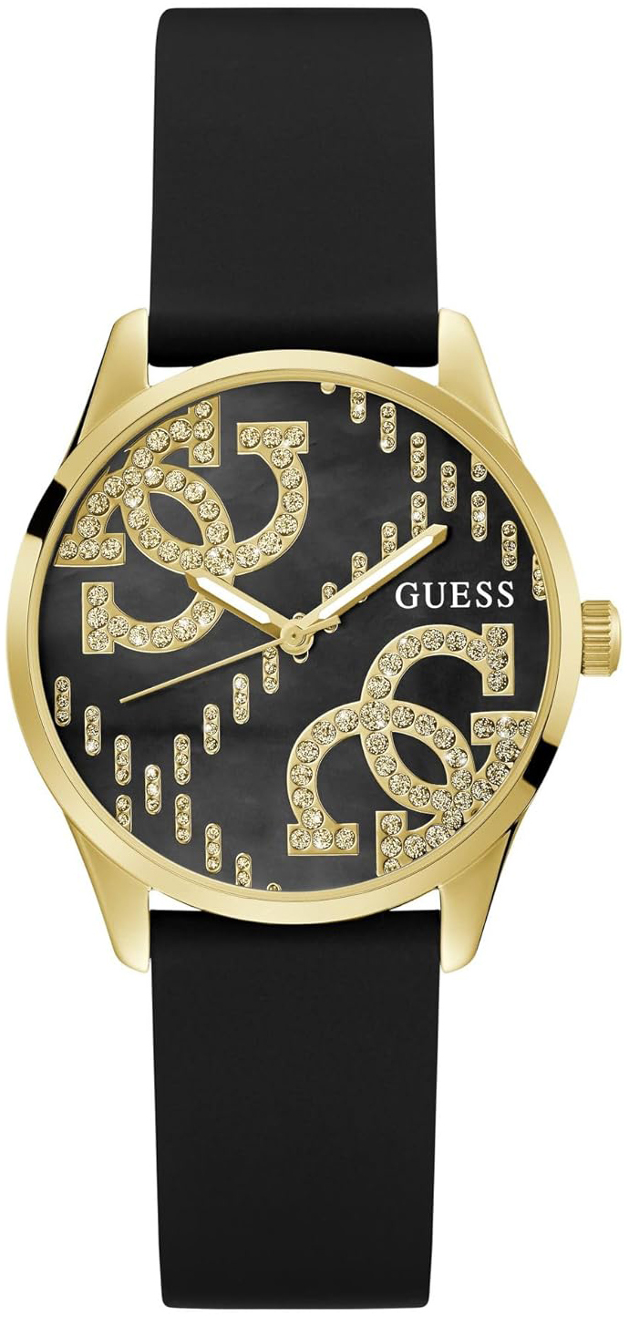 Guess Damklocka GW0755L3 Stich Svart/Gummi Ø36 mm - Guess