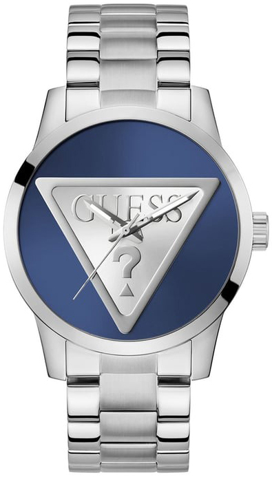 Guess Herrklocka GW0782G3 Badge Blå/Stål Ø44 mm - Guess