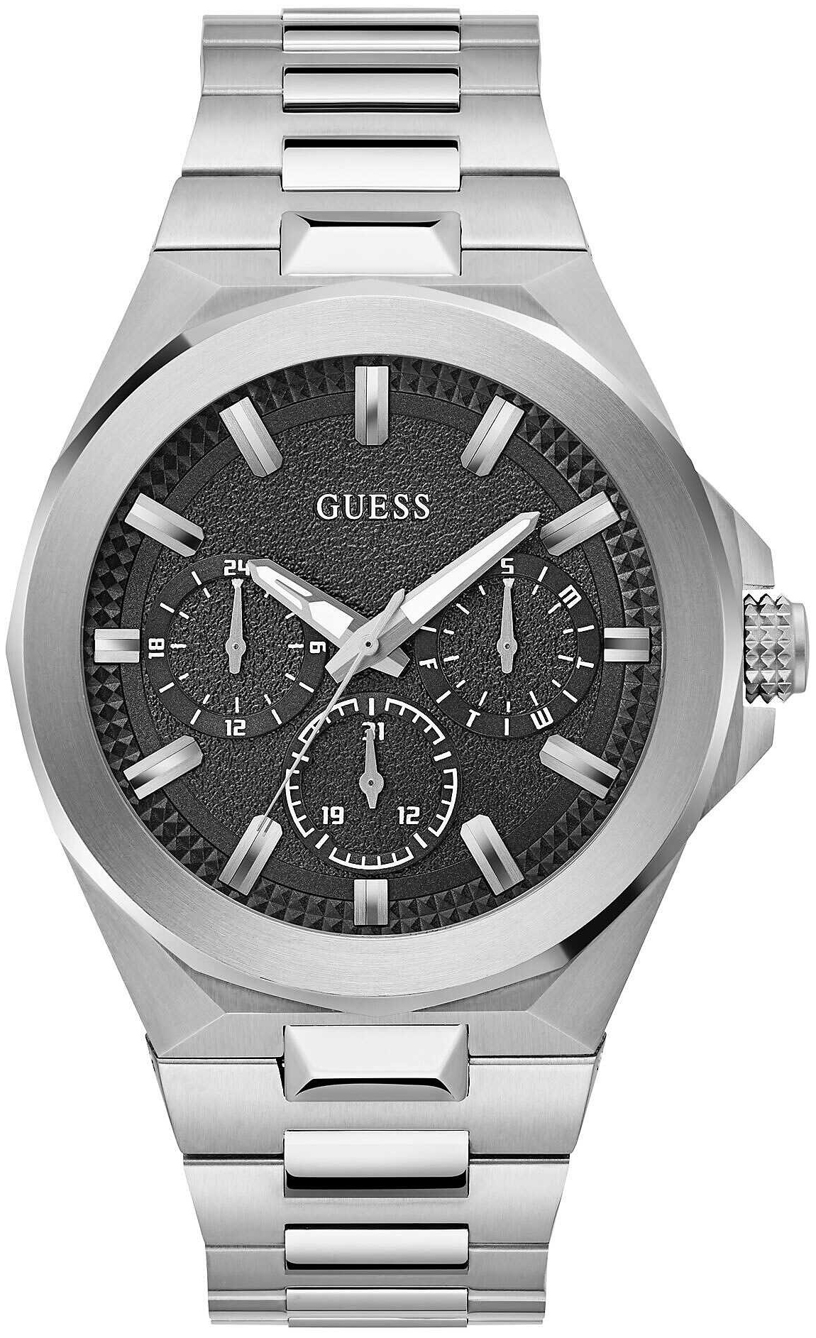 Guess Herrklocka GW0798G1 Dashboard Svart/Stål Ø46 mm