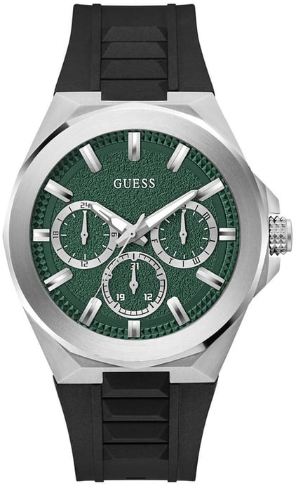 Guess Herrklocka GW0799G3 Dashboard Grön/Gummi Ø46 mm - Guess