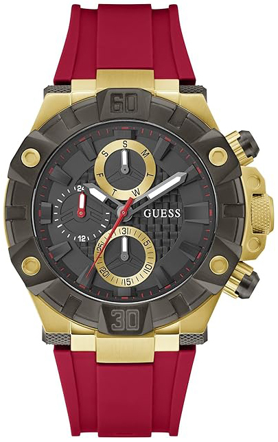 Guess Herrklocka GW0802G2 Sport Grå/Gummi Ø46 mm