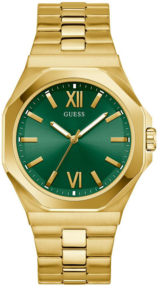 Guess Herrklocka GW0849G2 Emperor Grön/Gulguldtonat stål Ø42 mm - Guess