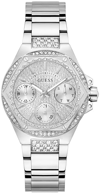Guess Damklocka GW0878L1 Envy Silverfärgad/Stål Ø38 mm - Guess