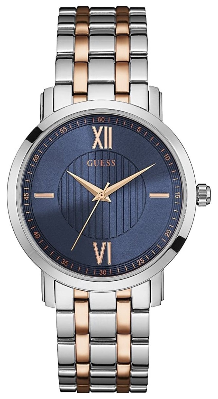 Guess Herrklocka W0716G2 Blå/Roséguldstonat stål Ø43 mm - Guess