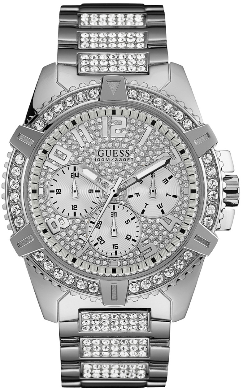 Guess Herrklocka W0799G1 Silverfärgad/Stål Ø48 mm - Guess