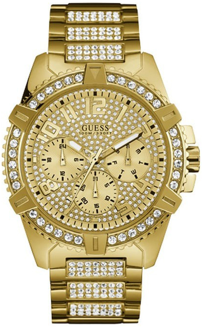 Guess Herrklocka W0799G2 Frontier Guld/Gulguldtonat stål Ø48 mm