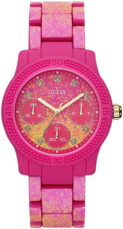 Guess Damklocka W0944L3 Flerfärgad/Gummi Ø40 mm - Guess