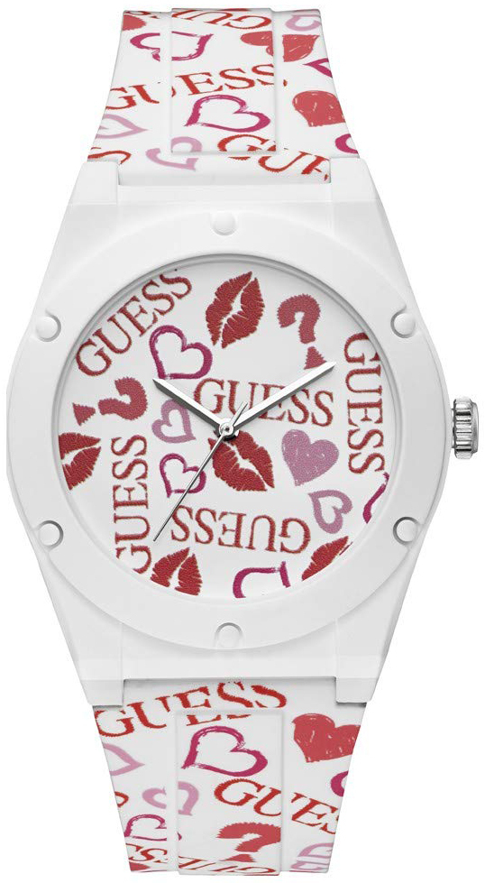 Guess Damklocka W0979L19 Vit/Gummi Ø42 mm - Guess