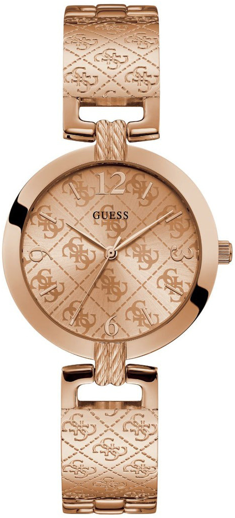 Guess Damklocka W1228L3 G Luxe Ros&eacute;guldstonad/Ros&eacute;guldstonat st&aring;l