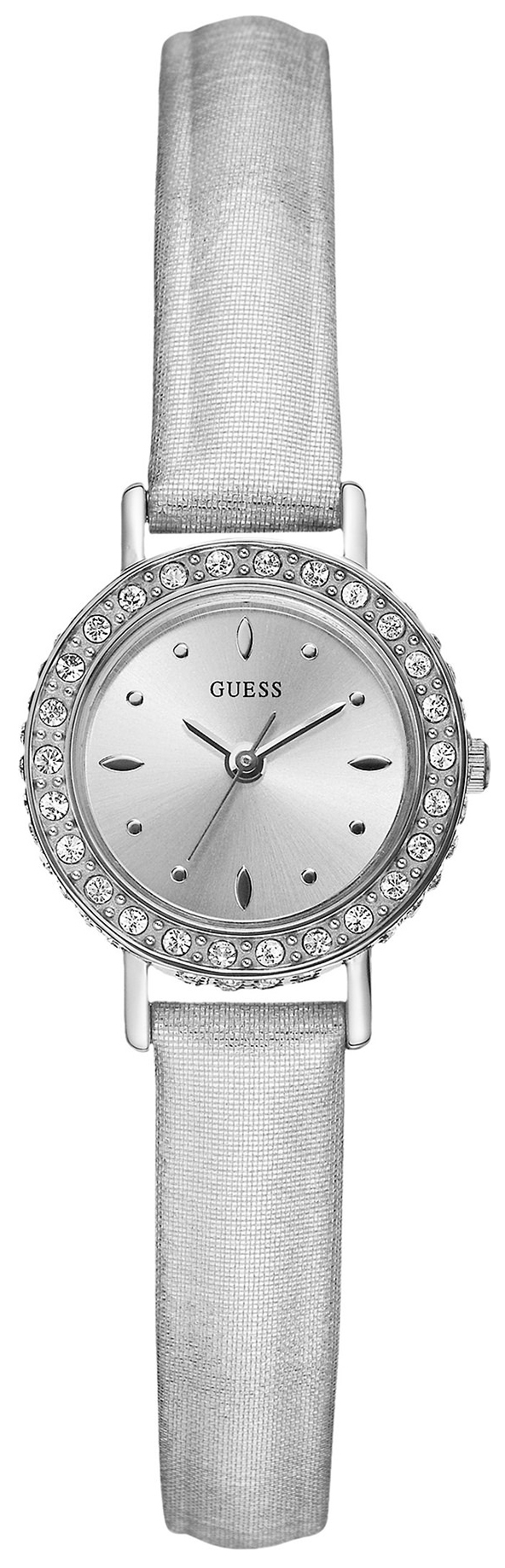 Guess Damklocka W80064L1 Silverfärgad/Läder Ø24 mm